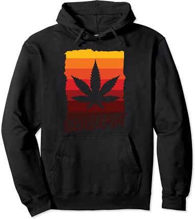 Marijuana Blazing ispirato Blaze It Related Weed Silhouette Felpa con Cappuccio