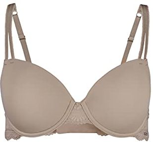 hautnah Micro Lace Reggiseno a t-Shirt, Neutral Sand, Normal Donna