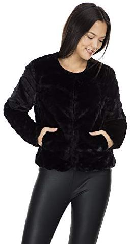 Onllaura Faux Fur Jacket CC Otw Giacca, Verde (Black Olive Black Olive), 46 (Taglia Unica: Large) Donna