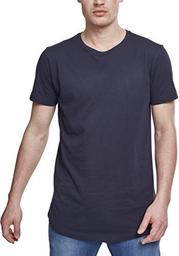 Shaped Long Tee, T-Shirt Uomo, Blu (Navy 00155), X-Large