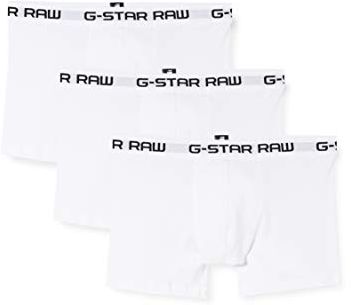 Classic Trunk 3-Pack 1 Underwear, Bianco (White/White/White 6008), Large (Pacco da 3) Uomo