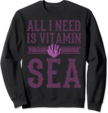 Vitamina Sea Scuba Diver Abbigliamento Surfer Diving Donna Felpa