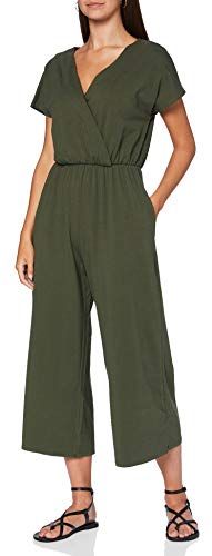 Evelyn Jumpsuit.Khaki Monopezzo, Verde (Khaki KH1), 8 (Taglia Produttore: 8) Donna