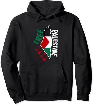 Free Gaza Palestine, Free Palestine, Save Gaza, Palestine Felpa con Cappuccio