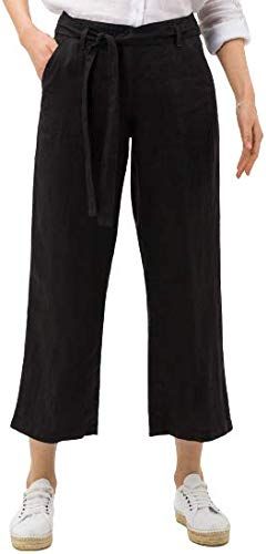 Maine S Linen Love Pantaloni, Nero (Black 02), W29/L32 (Taglia Unica: 38) Donna