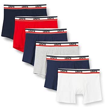 Sportswear Logo Men's Boxer Briefs (6 Pack), Blu, Rosso, Nero, XL Uomo