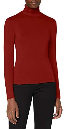 ONLLELA Life L/S Rollneck Top Noos Jrs Canottiera, Hennè Bruciato, L Donna