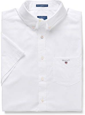 The Broadcloth Reg SS BD Camicia, Bianco (White 110), XX-Large Uomo