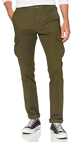 Uomo, Pantaloni, Bleecker Cargo Fine Pd Structure, Utility Olive, W28 / L32