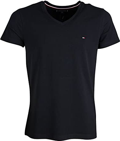 Core Stretch Slim Vneck Tee Maglietta, Nero (Flag Black 083), Medium Uomo