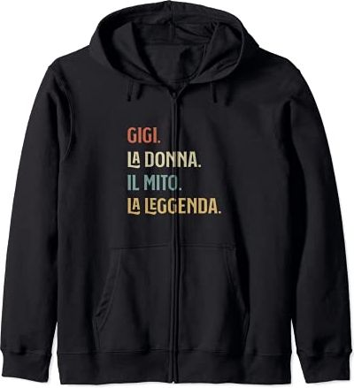 Gigi La Donna Mito Leggenda Divertente Personalizzato Felpa con Cappuccio