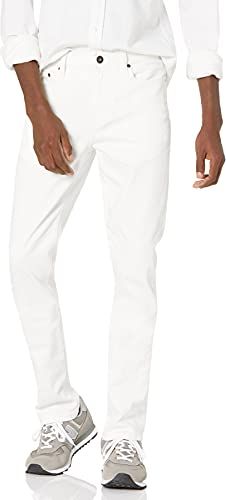 Jean Elasticizzato con vestibilità Aderente Jeans, Bianco, 35W / 30L