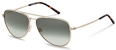 Occhiali da sole Rodenstock Retro Classic Sun R1425 (uomo), occhiali da sole leggeri in stile retrò con lenti polarizzate, occhiali da aviatore con montatura in acciaio inossidabile