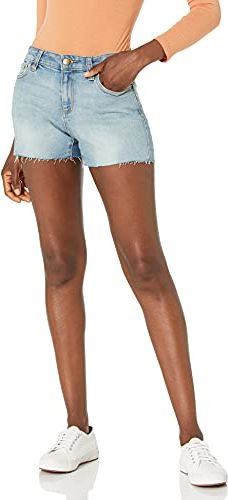 Denim Raw Edge Short-Base B Shorts, Bleach Wash, 29