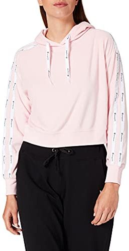 Seasonal AC Sponge Hooded Sweatshirt Felpa con Cappuccio, Pink, S Donna