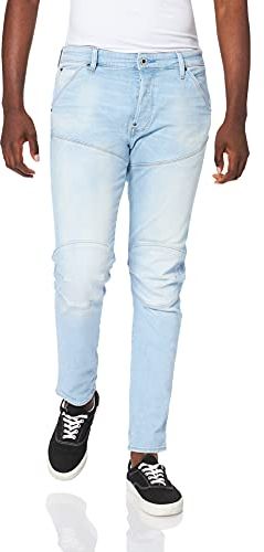 5680 Elwood 3D Slim Jeans, Sun Faded Crystal Blue, 32W x 34L Uomo