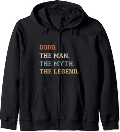 Dodd The Man Mito Leggenda Divertente Varsity Nome Personalizzato Felpa con Cappuccio