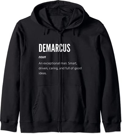 Definizione di Demarcus, sostantivo, un uomo eccezionale Felpa con Cappuccio