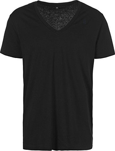 Base V-Neck 2-Pack T-Shirt, Nero (Solid Black 2019), X-Large (Pacco da 2) Uomo