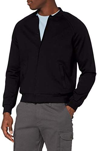 Marchio Amazon - MERAKI Giacca Bomber Uomo, Nero (Black), M, Label: M