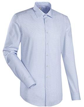 Como (106) Camicia Business, Blu (Blau 11), Large Uomo