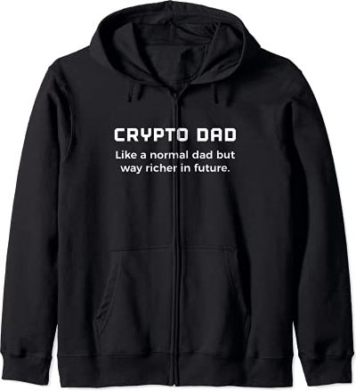 Crypto Dad Trader Ethereum Bitcoin Dad Hodl Fathers Day Gift Felpa con Cappuccio