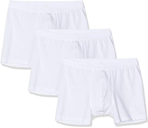 Natural Benefit-26741 Boxer, Bianco (Weiss 001), Medium Uomo