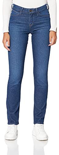 Marion Straight Jeans, Filato Scuro, 27 W/33 L Donna