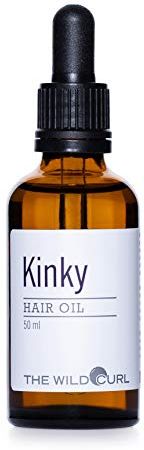 Kinky Castor Hair oil | previene la rottura dei capelli | forza & restore Moisture | 50 ml Bottiglia | solfato libero | 100% naturale | Castor, albicocca, lavanda e rosmarino olio | The Wild Curl