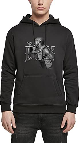 DMX Mic Hoody Felpa con Cappuccio, Black, S Uomo