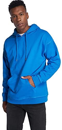 Oversized Sweat Hoodie Felpa con Cappuccio, Blu (Brightblue), XXXL Uomo