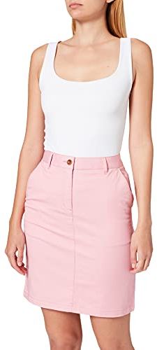 D1. Slim Classic Chino Skirt Gonna, Rosa Marino, 44 IT Donna