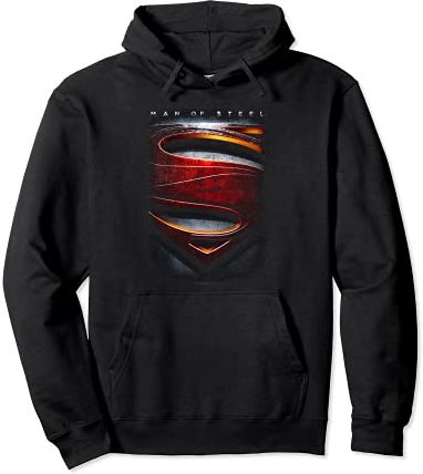 Man of Steel Large Shield Felpa con Cappuccio