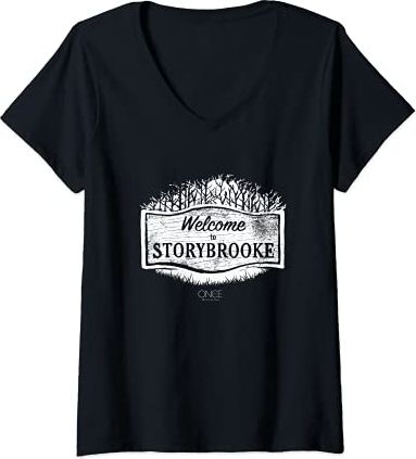 Donna Once Upon a Time Benvenuti a Storybrooke Maglietta con Collo a V