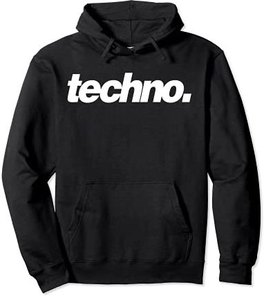 techno. | Rave, Festival, Techno Felpa con Cappuccio