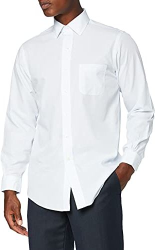 Camicia Regent Taschino Manica Lunga Business, Turchese (Light/Pastel Blue 455), Small (Taglia Produttore:15H 33) Uomo