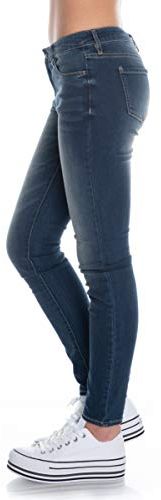 9,5 Ounces Stretch Mid Wash Jeans Skinny, Blu (Indigo Denim 1500), 40/L28 (Taglia Unica: 27) Donna