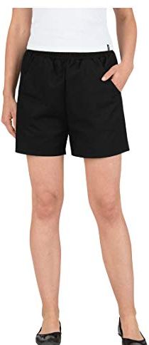 Damen Shorts 100% Baumwolle Pantaloncini, Nero (Schwarz 008), 36 (Taglia Produttore: S) Donna