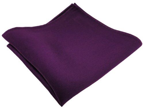 tessuto Designer fazzoletto di seta raso - viola-scuro Richtung bordò Uni monocromatico - Pochette 30 x 30 cm