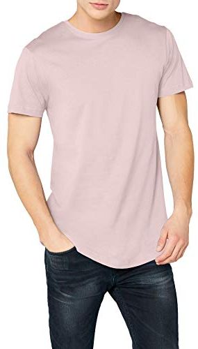 Shaped Long Tee, T-Shirt Uomo, Rosa (Pink 185), Small