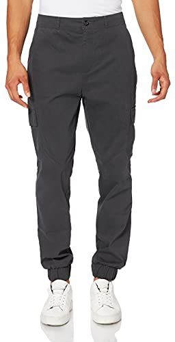 Marchio Amazon - MERAKI Joggers Uomo, Grigio (Charcoal), 34W / 32L, Label: 34W / 32L