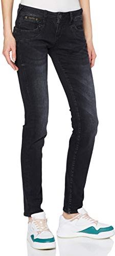 Piper Slim Reused Denim Black Jeans, Crow 863, 31W x 32L Donna