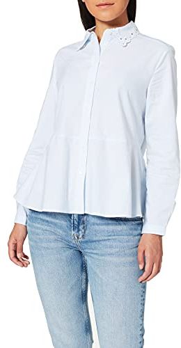 Haven A Line Oxford Shirt 7/8 Slv Camicia, Blu (Classic White/Heather STP 904), Taglia Produttore: 8 Donna