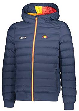 Heritage Piumino Imbottito Piuma con Cappuccio Down Jacket EHM111W19 FW19 (M, Navy)