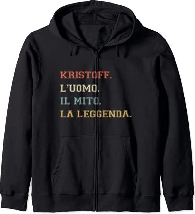 Kristoff Uomo Il Mito La Leggenda Divertente Personalizzato Felpa con Cappuccio