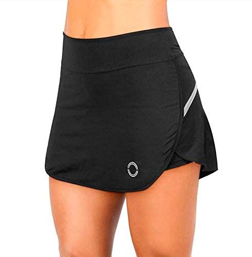 Gonna Pantalone Sportiva | Gonna Elastica da Tennis e Paddle da Donna | Gonna in Lycra da Fitness | Skirt Basic (M)