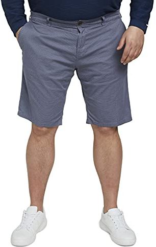 1027684 Plussize Slim Chino Bermuda, 27221-Grey Blue Geometric, 44 Uomo