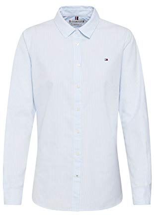 Heritage Regular Fit Shirt Camicia, Blu (Ithaca STP/Skyway 892), 38 (Taglia Produttore: 2) Donna