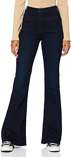 Breese Patchpocket Jeans a Zampa, Blu (Clean Say Jj), W31/L31 (Taglia Produttore: 31/31) Donna