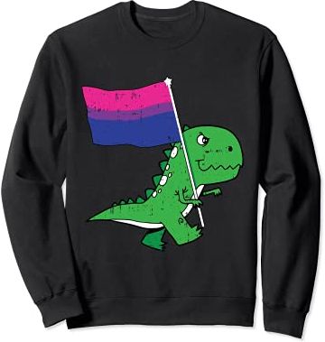 T-rex Bisexual Pride Flag Funny Dino-saur LGBTQ Proud Ally Felpa